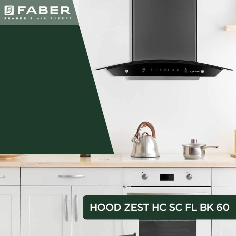 FABER HOOD ZEST HC SC FL BK 60