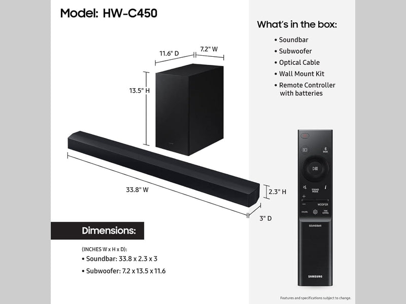 SAMSUNG HT-HW-C450/XL