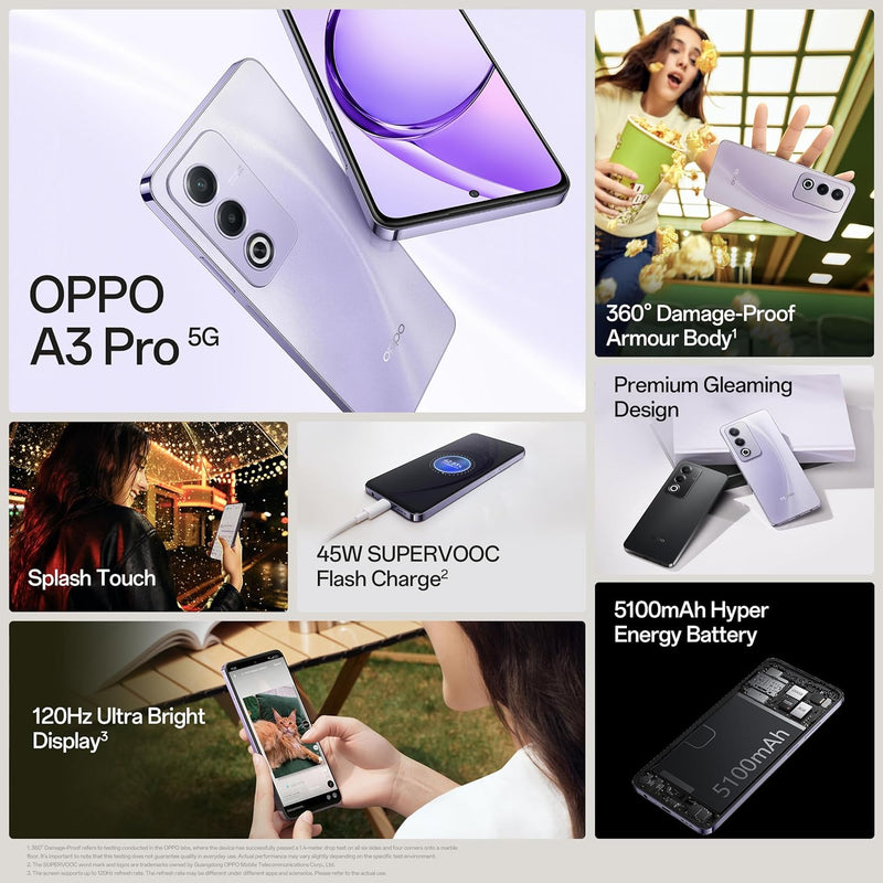 OPPO A3 PRO 5G, 8/128, Moonlight Purple