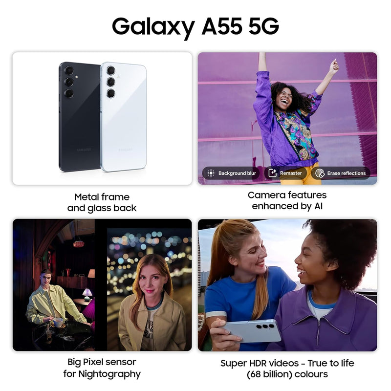 SAMSUNG A55 5G, Awesome Navy, 8/128