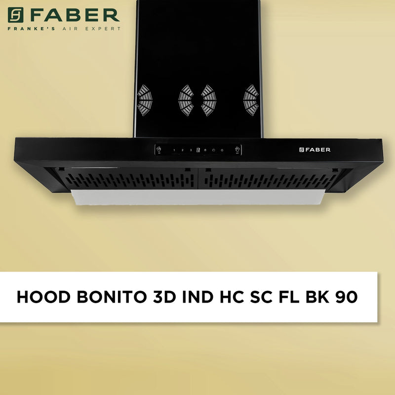 FABER HOOD BONITO 3D IND HC SC FL BK 90