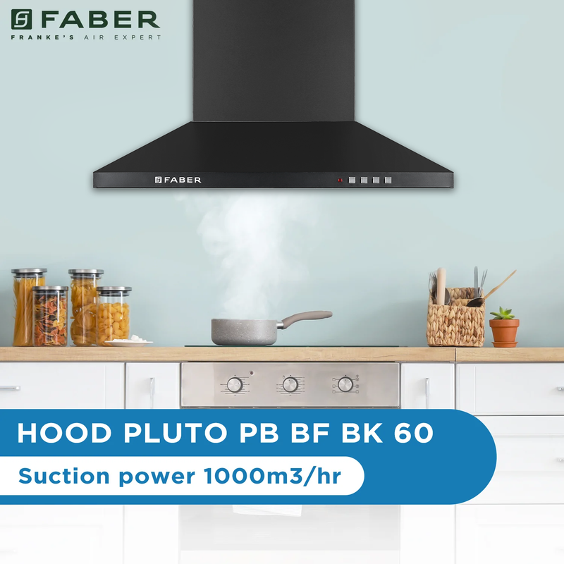 FABER HOOD PLUTO PB BF BK 60